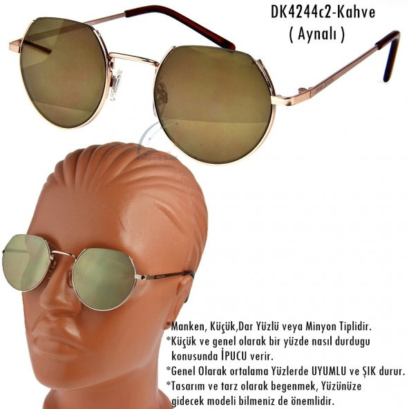 Daniel Klein Bayan Güneş Gözlüğü Polarize Lens Üstü Kesik Model - 4