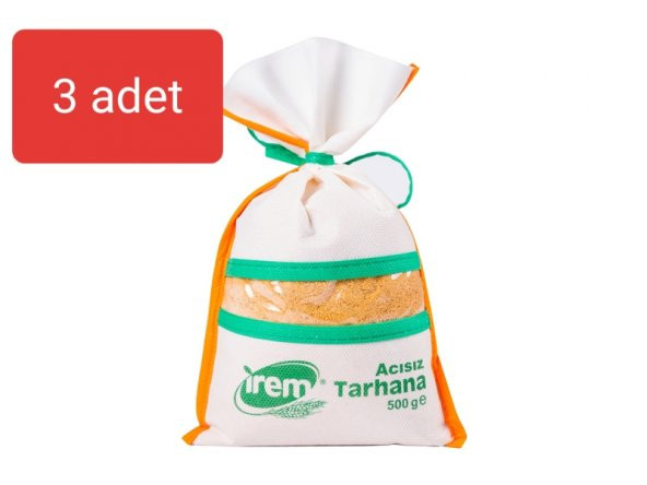 TARHANA ACISIZ BEZ TORBADA 500gr x 3