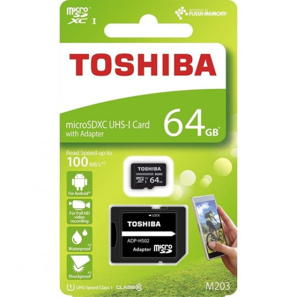 Toshiba 64Gb 100Mb/Sn Microsdxc™ Uhs-1 C10 Thn-M203K0640Ea
