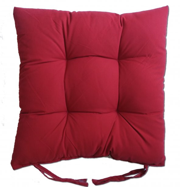 Dekoratif Pofuduk Bağcıklı Silikonlu Sandalye Minderi - 7