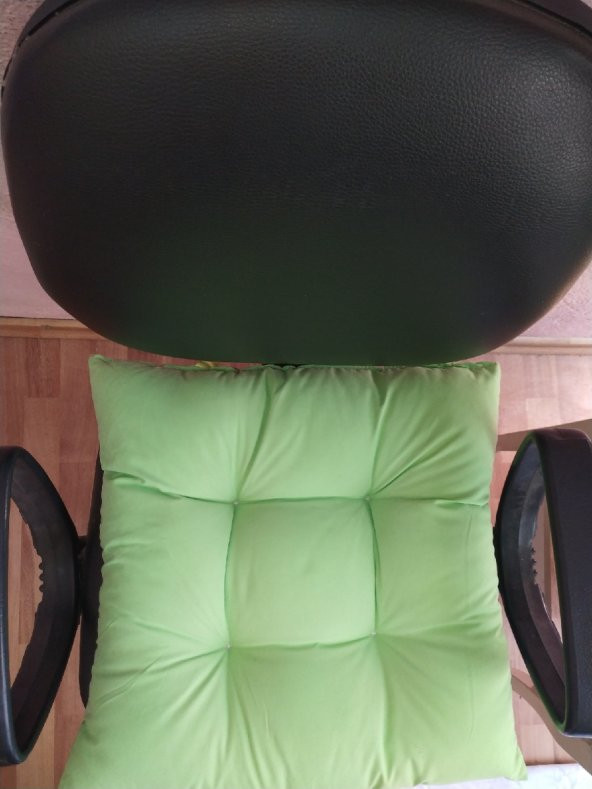 Dekoratif Pofuduk Bağcıklı Silikonlu Sandalye Minderi - 4