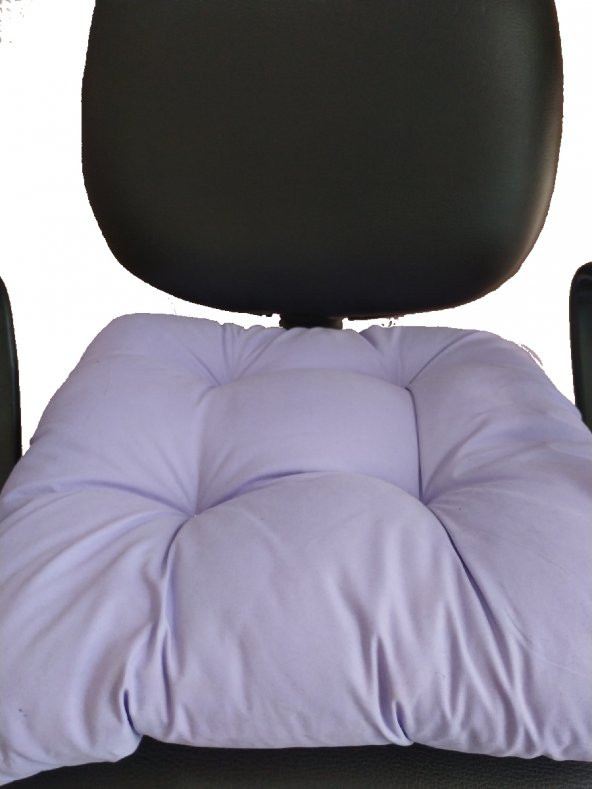 Dekoratif Pofuduk Bağcıklı Silikonlu Sandalye Minderi - 5