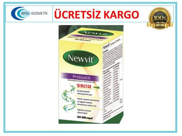 Newvit Probiyotik 30 DR Kapsül SKT:01/2021