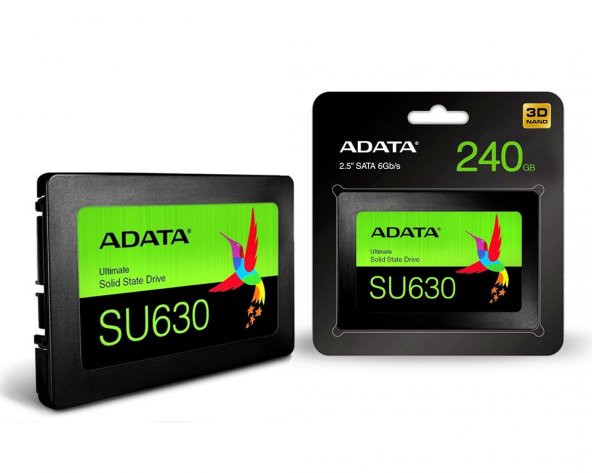 ADATA SU630  240GB 520MB-450MB/s 3D NAND Sata3 2.5 SSD