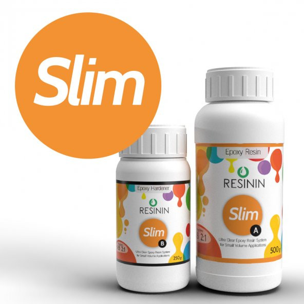 Slim 750 Gr A+B Küçük Hacim İçin Şeffaf Epoksi Reçine