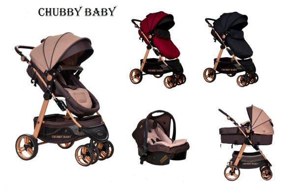 CHUBBY BABY TRİO TRAVEL SİSTEM BEBEK ARABASI