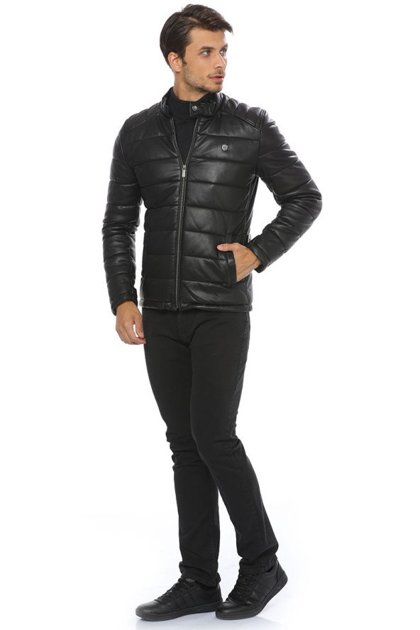 Pierre Cardin Erkek Suni Deri Ceket - 2