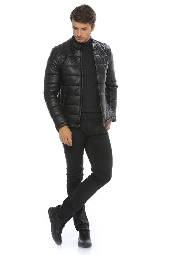 Pierre Cardin Erkek Suni Deri Ceket - 3