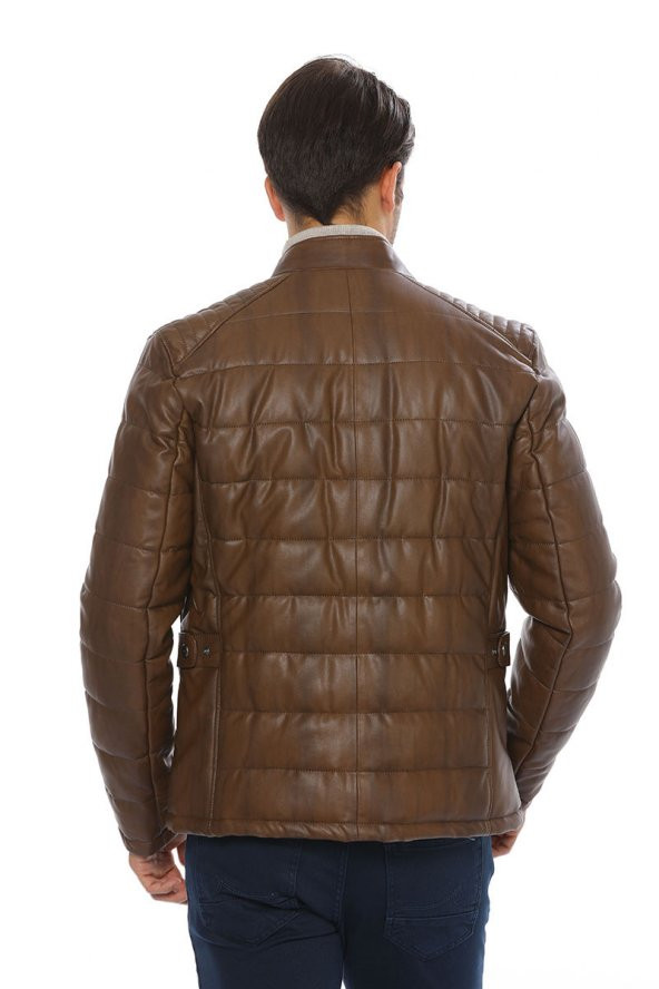 Pierre Cardin Erkek Suni Deri Ceket - 9