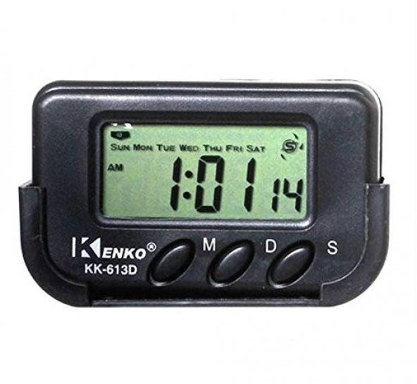 Kenko KK-613D Dijital Küçük Masa-Araba Saati-Alarm-Kronometre