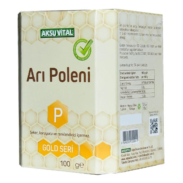 Aksuvital Saf Doğal Arı Poleni 100 Gr Cam Şişe - 4