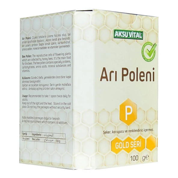 Aksuvital Saf Doğal Arı Poleni 100 Gr Cam Şişe - 5