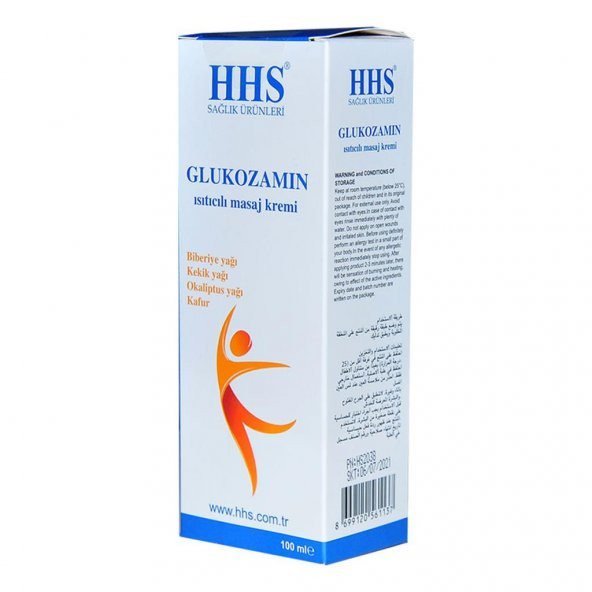 HHS ARTH260 Glukozamin Isıtıcılı Masaj Kremi Biberiye Kafur 100ML - 2