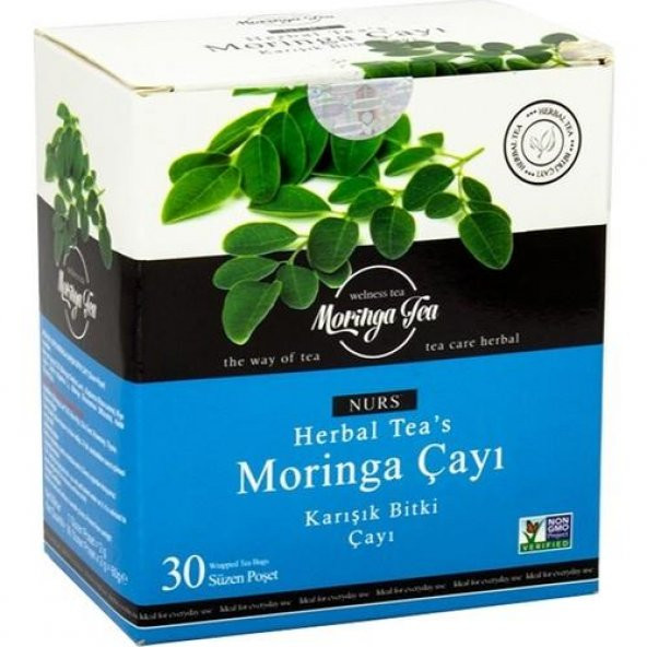 Nurs Moringa Çayı Karışık Bitki Çayı Herba Tea 30 Süzen Poşet
