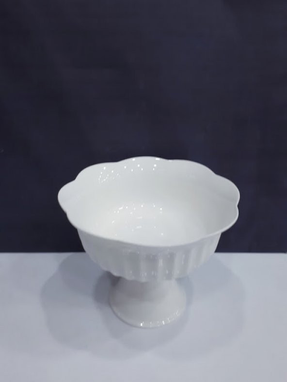Ultraform Porselen Ayaklı Kase Salata Servis İkram Tabağı