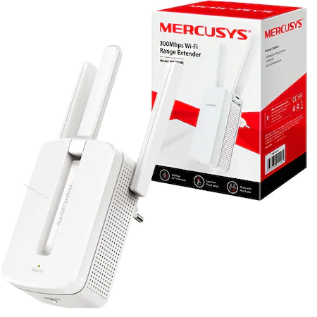 TP-LİNK Mercusys MW300RE Kablosuz Menzil Ağ Genişletici 3 ANTENLİ