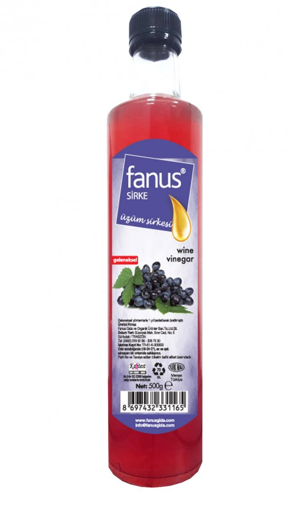 Fanus Üzüm Sirkesi 500g