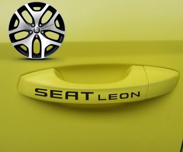 Seat Leon 1 Kapı Kolu Sport Sticker Yapıştırma 8 Adet