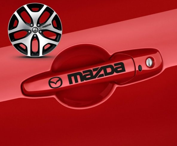 Mazda Kapı Kolu Sport Sticker Yapıştırma 8 Adet