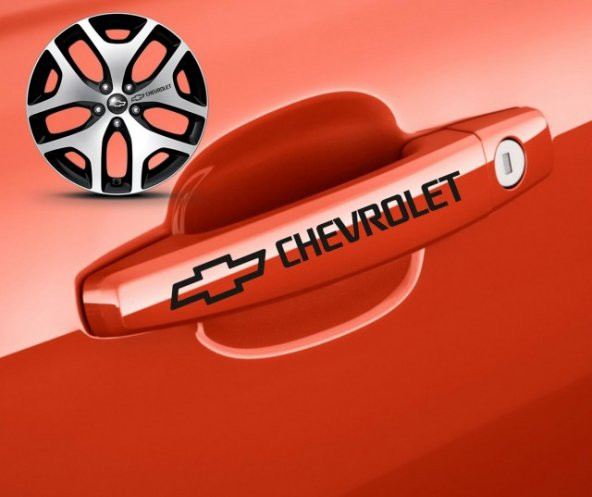 Chevrolet Sport Kapı Kolu Sport Sticker Yapıştırma 8 Ad