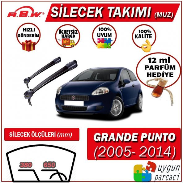 Fiat Grande Punto Ön Muz Silecek Takımı (2007 - 2019) RBW Muz Sil