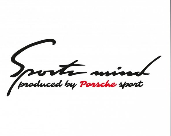 Porsche Mind Sport Far Üstü Oto Sticker Kaput Yapıştırma