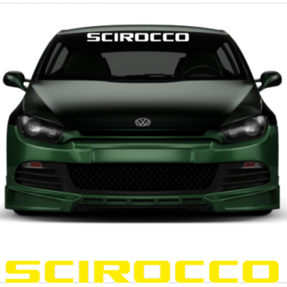 Volkswagen Scirocco Ön Cam Araba Sticker Yapıştırma