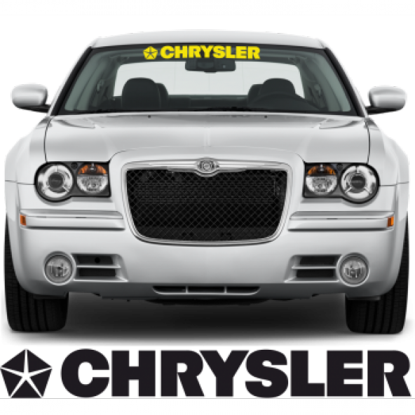 Chrysler Ön Cam Araba Sticker Yapıştırma 30CM EN