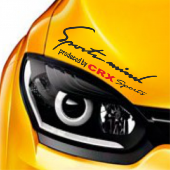 Honda CrX Mind Far Üstü Oto Sticker Kaput
