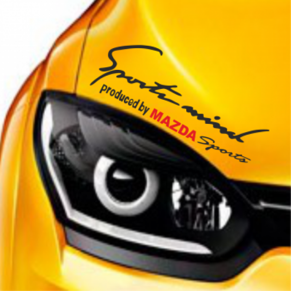 Mazda Mind Far Üstü Oto Sticker Kaput