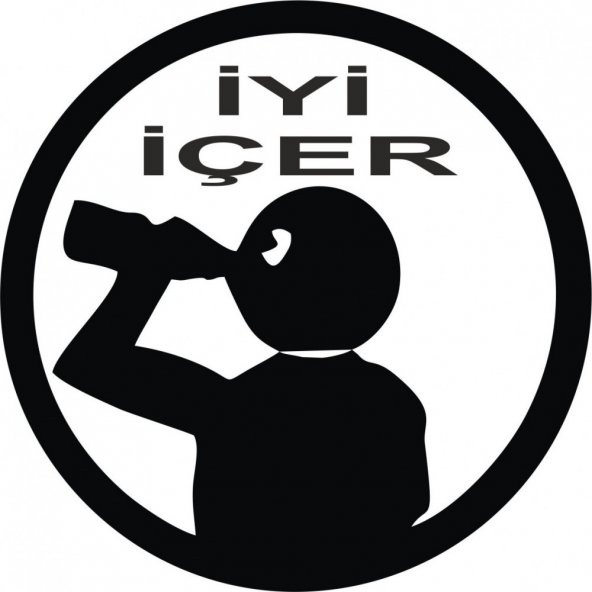 İyi İçer Komik Oto Araba Sticker Yapıştırma