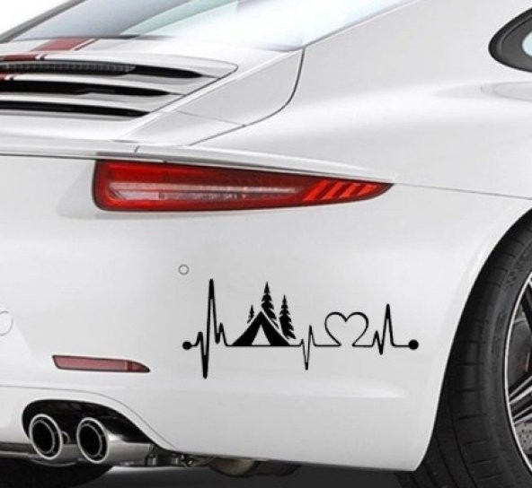 Çadır Kalp Atışı Hayat Monitör Sticker Yapıştırma