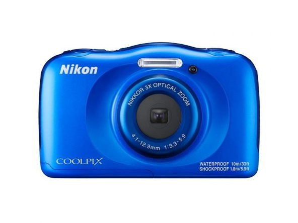 Nikon W100 Suya Dayanıklı Dijital Fotoğraf Makinası (Mavi)
