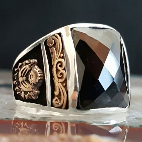 925 Ayar Gümüş Binali Yıldırım Yüzüğü ürün görseli 1