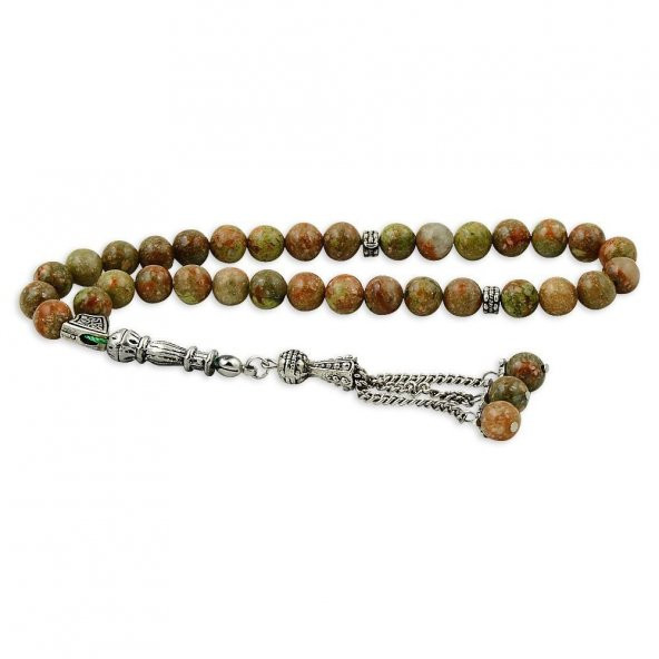 Küre Kesim Red Jasper Taşı Tesbih ürün görseli