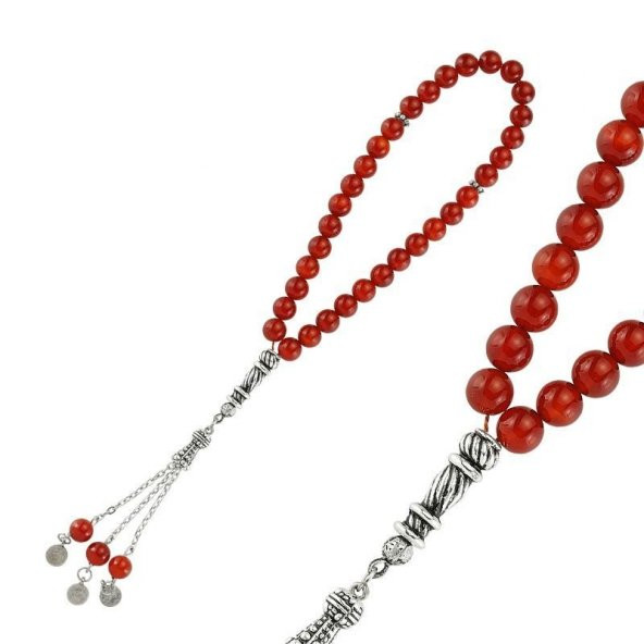 Küre Kesim Orjinal Akik Taşlı Tesbih ürün görseli 1