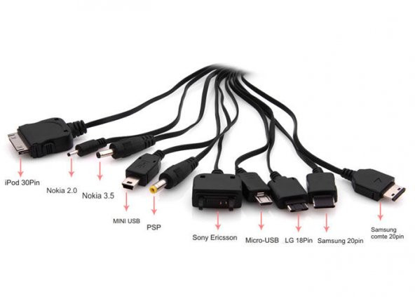 S-link SLX-12C USB 220 VOLT PRİZ BAŞLIK AC 10 Lu Şarj Aleti