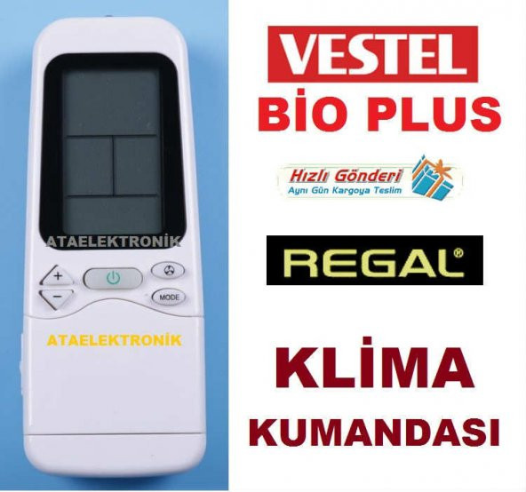 KALİTELİ KLİMA KUMANDASI SAĞLAM ÜRÜN REGAL RAC SERİSİ VESTEL UYUM