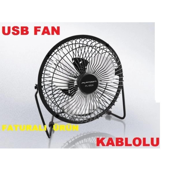 KABLOLU Usb Vantilatör PERVANE Metal KASA Fan ÜFLEME BİLGİSAYAR