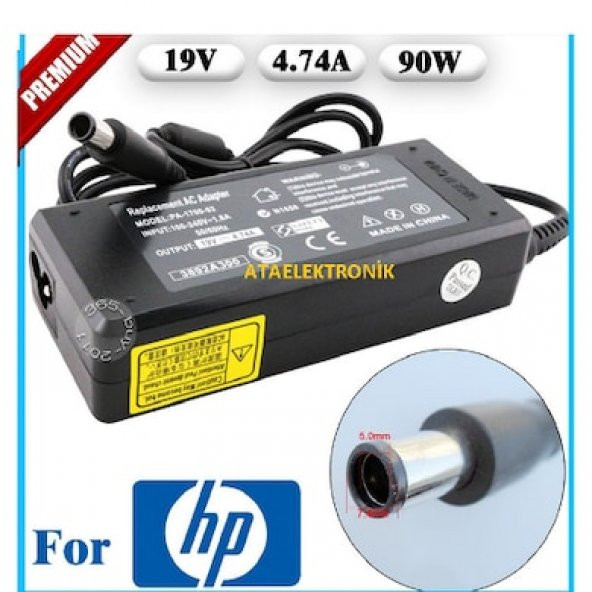 NCPLİNE HP PAVİLİON DV6 UYUMLU ADAPTÖR ŞARJ 19V 4.74A 90W