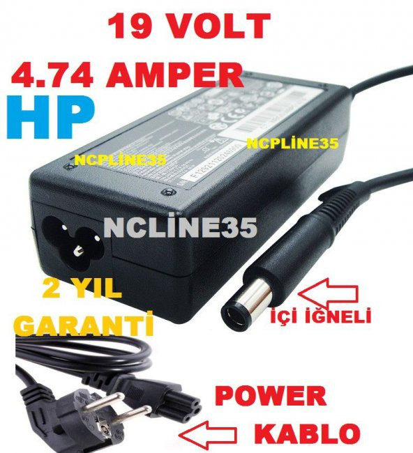 NCPLİNE HP LAPTOP NOTEBOOK DİZÜSTÜ PC UYUMLU ŞARJ ALETİ ŞARZ ADAPTÖRÜ