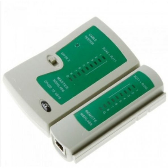 NCPLİNE KABLO ÖLÇÜM TEST CİHAZI ALETİ RJ45 LAN KABLOSU RJ11 RJ12