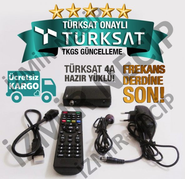 HD GİRİŞLİ LED TV UYUMLU MİNİ UYDU ALICISI TKGS GÜNCELLEMELİ