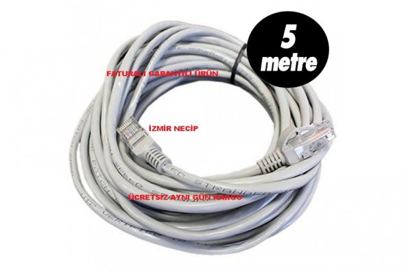NCPLİNE 5 METRE PATCH KORT İNTERNET ARA KABLOSU CAT 6