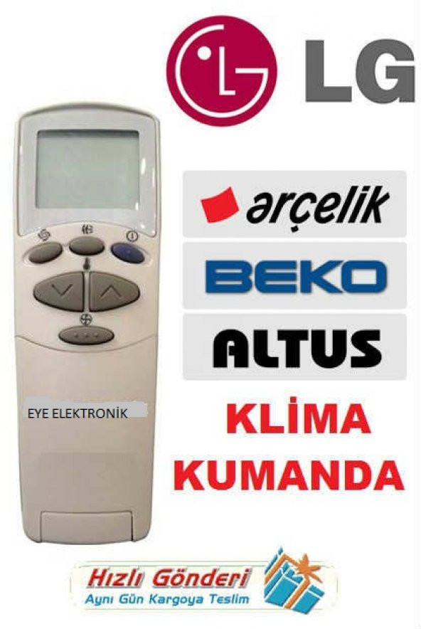 BEKO LG ARÇELİK KLİMA KUMANDA