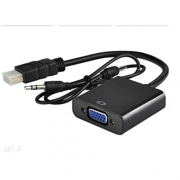 NCPLİNE HDMI TO VGA ÇEVİRİCİ KABLO PROJEKSİYON UYUMLU KALİTELİ SESLİ - 2