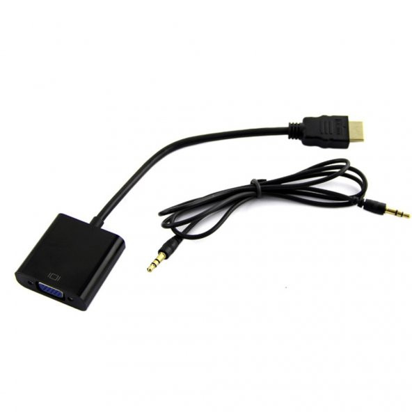 NCPLİNE HDMI TO VGA ÇEVİRİCİ KABLO PROJEKSİYON UYUMLU KALİTELİ SESLİ - 3