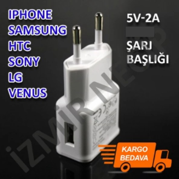 İPHONE 6 İPHONE 5 UYUMLU 2 AMPER ŞARJ ADAPTÖR BAŞLIK