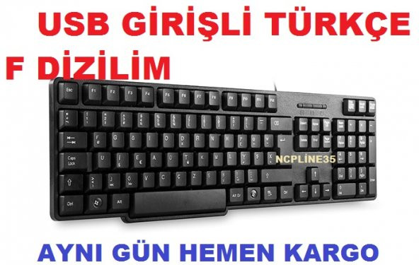 F KLAVYE KEYBOARD KILAVYE-USB TÜRKÇE DİZİLİM KABLOLU