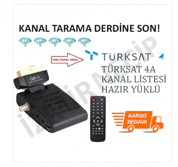 NCPLİNE MİNİ SCART BÖCEK GÖZ UYDU ALICISI CİHAZI RECİEVER